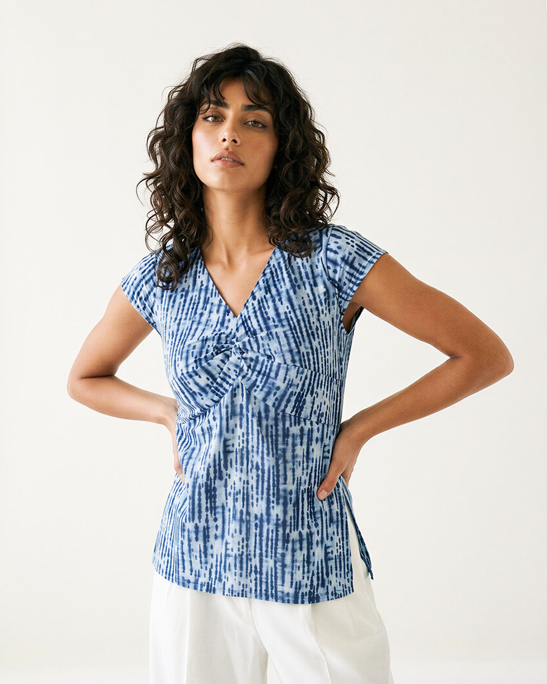 Blue Amaira Twist Kurti