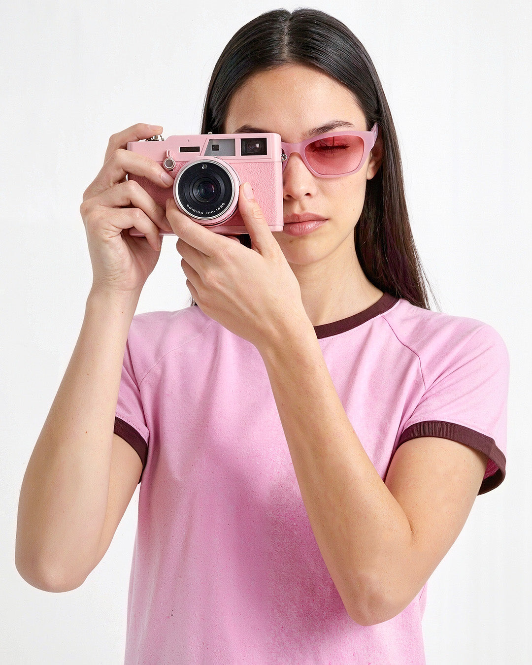 Tap Out T-Shirt - Pink & Brown