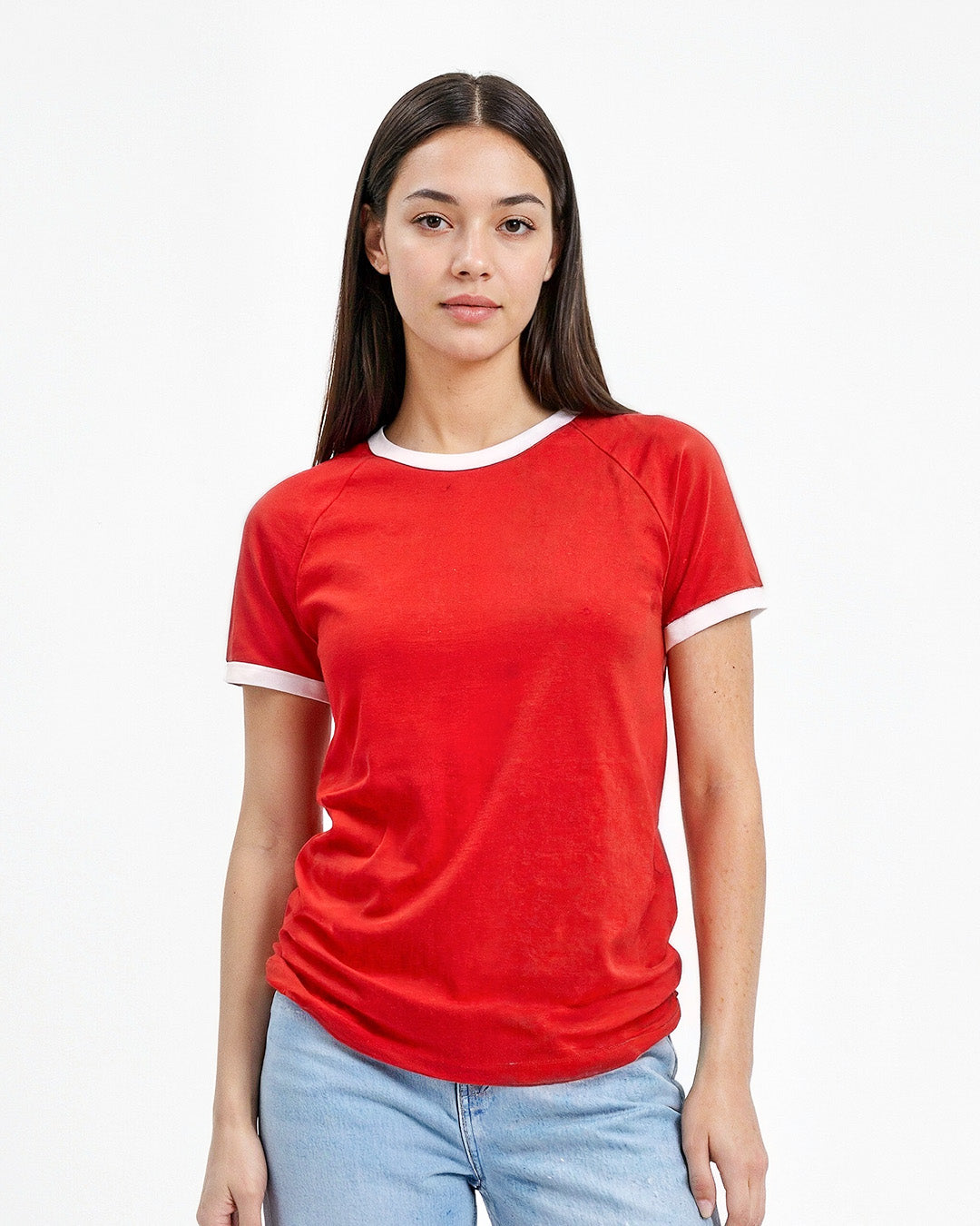 Tap Out T-Shirt - Red & White