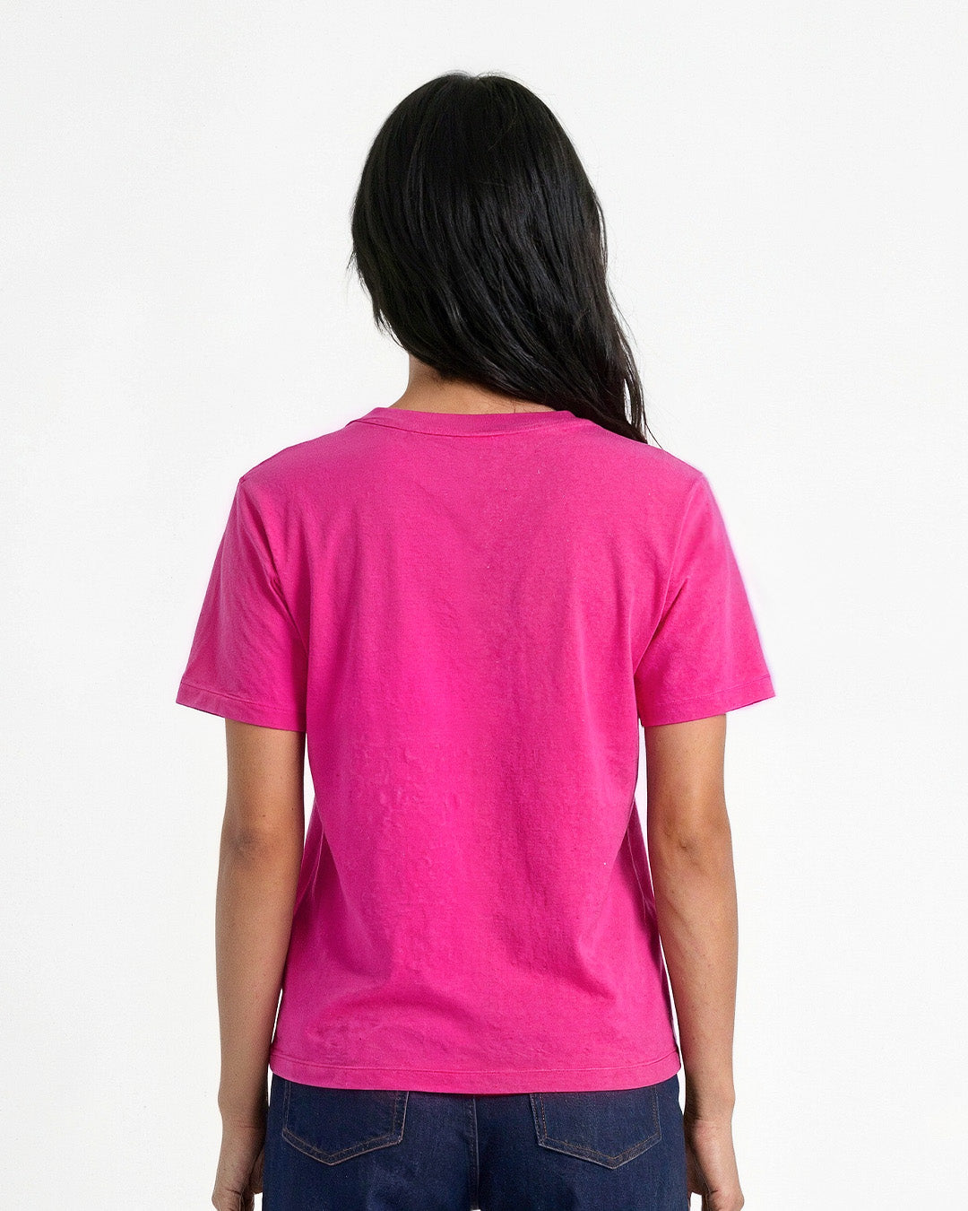 Hot Pink Plain T-Shirt