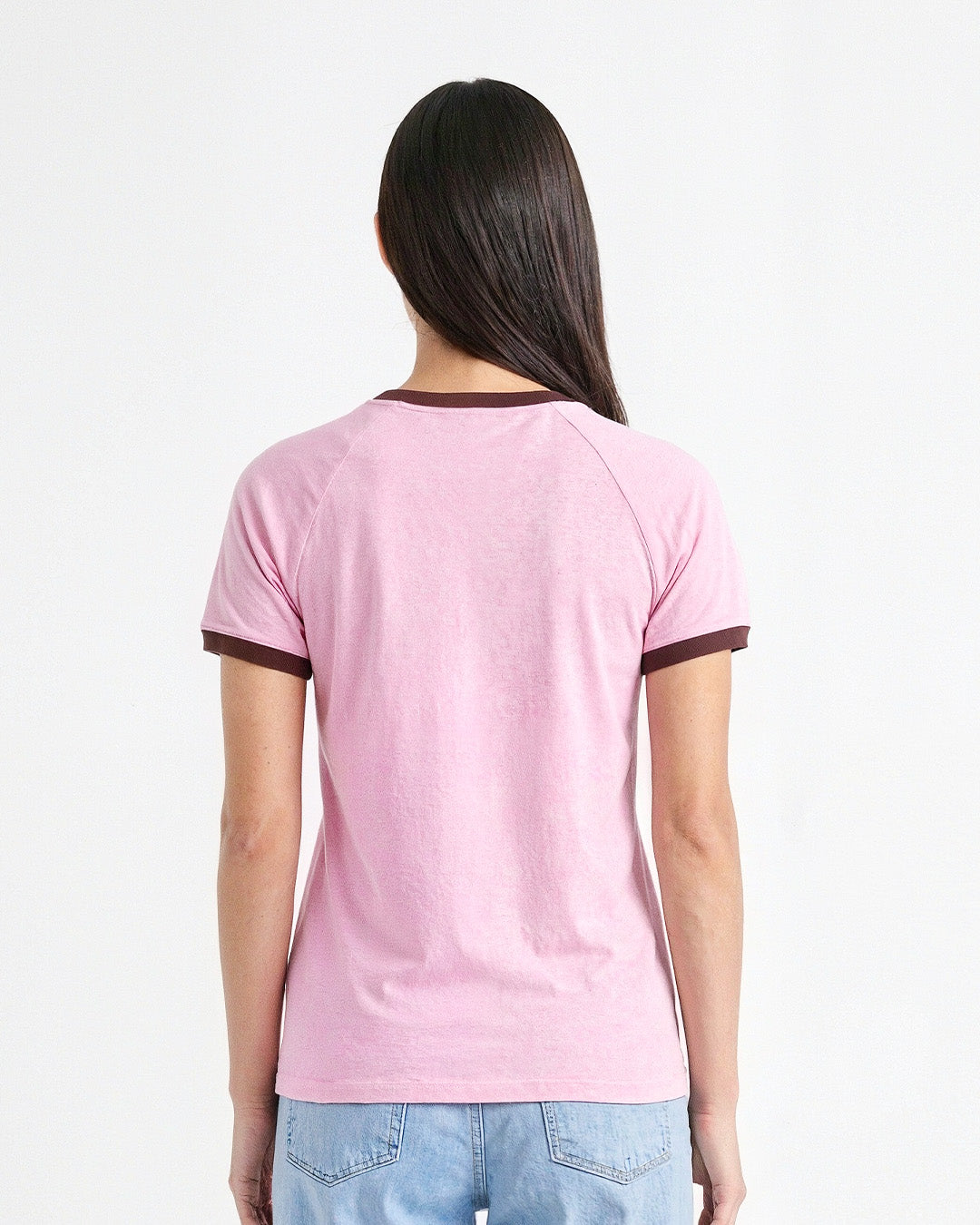 Tap Out T-Shirt - Pink & Brown