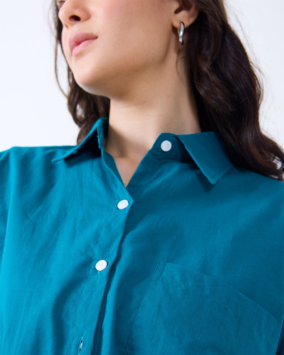 Teal Oversized Shirt