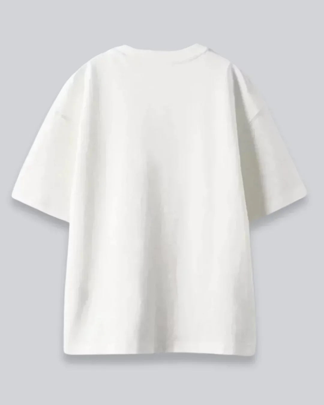 Arlo Arizona Oversized T-Shirt – white, 100% cotton, loose fit, shown from the back