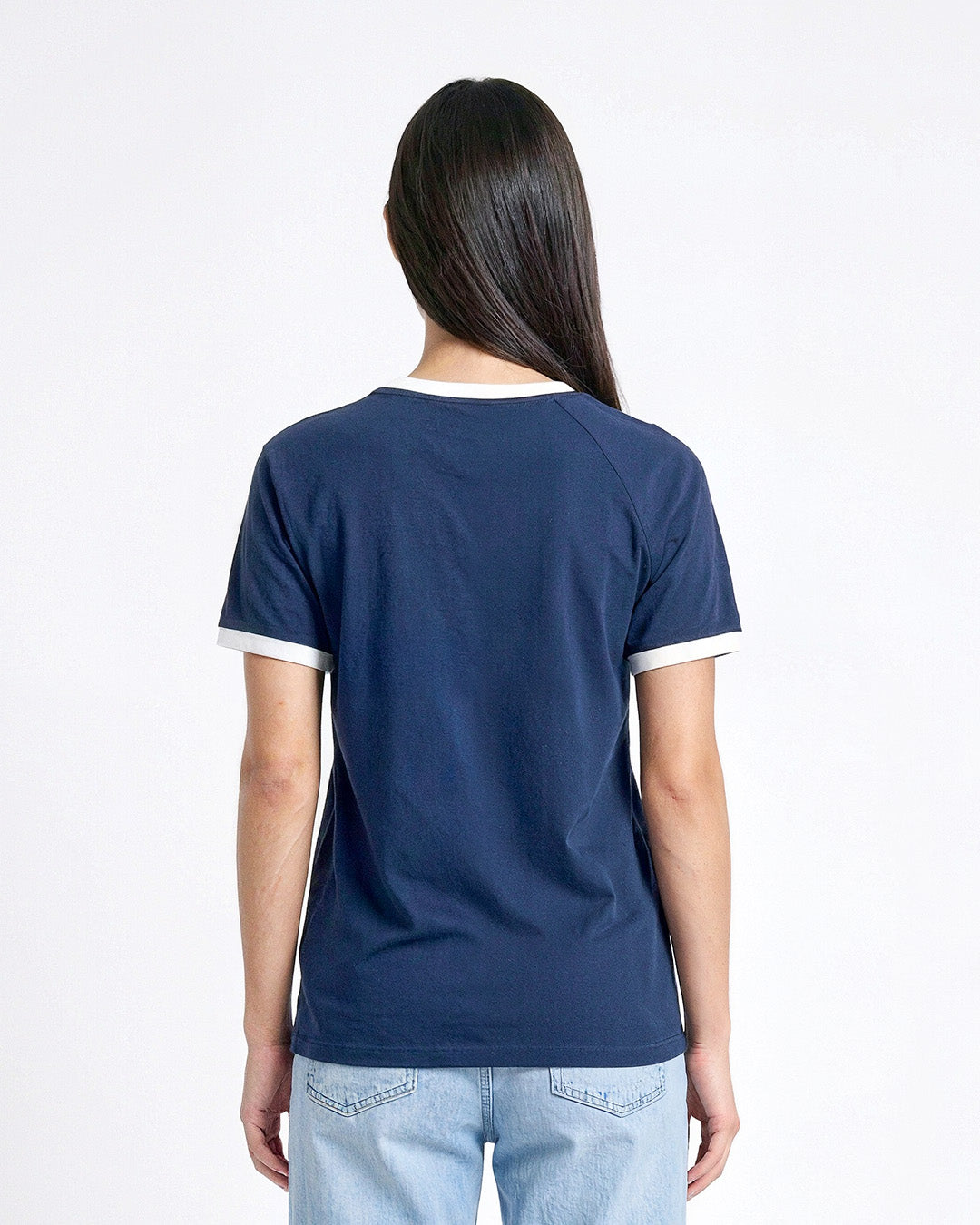 Tap Out T-Shirt - Navy Blue & Off White