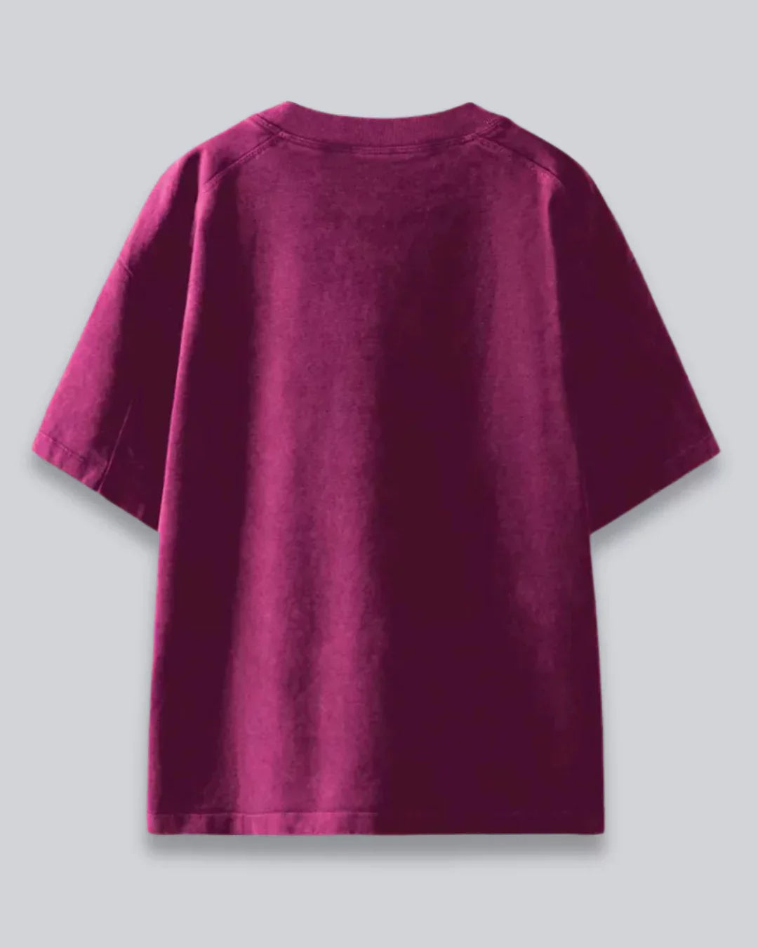 Arlo Mulberry Oversized Plain T-Shirt