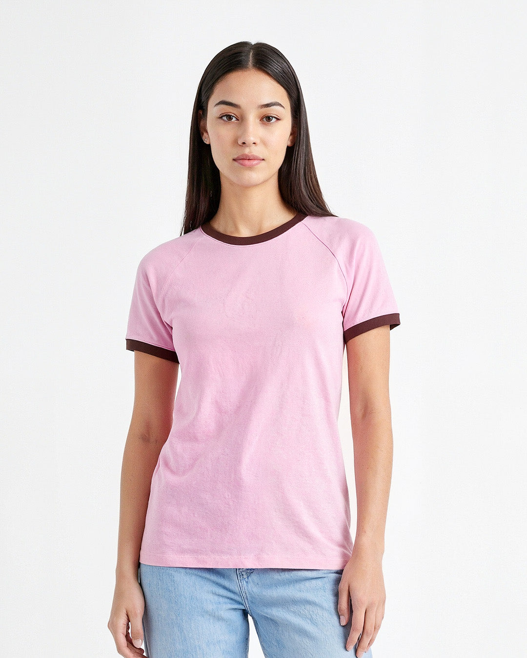 Tap Out T-Shirt - Pink & Brown