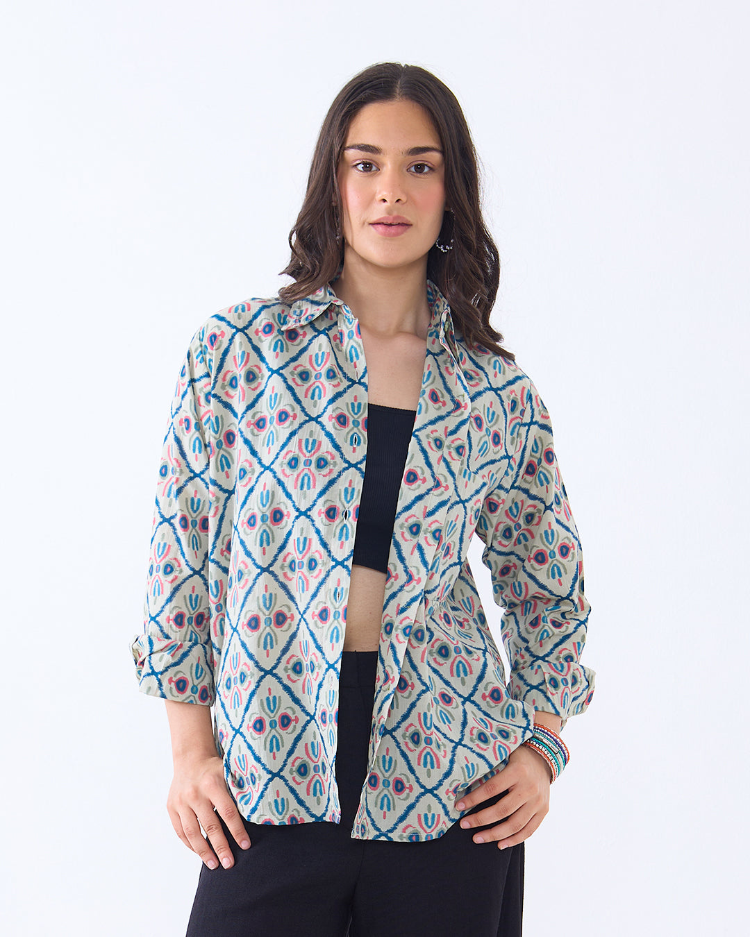 Abstract Oversized Shirt