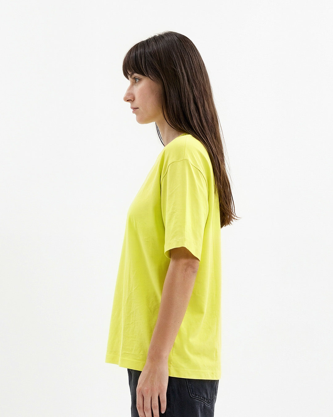 Pale Yellow Plain Oversized T-Shirt