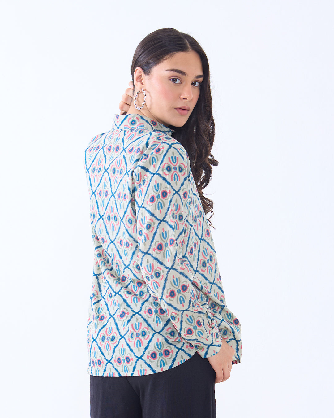 Abstract Oversized Shirt