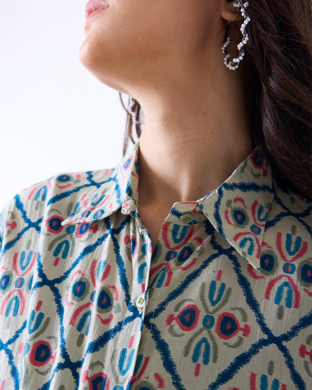 Abstract Oversized Shirt