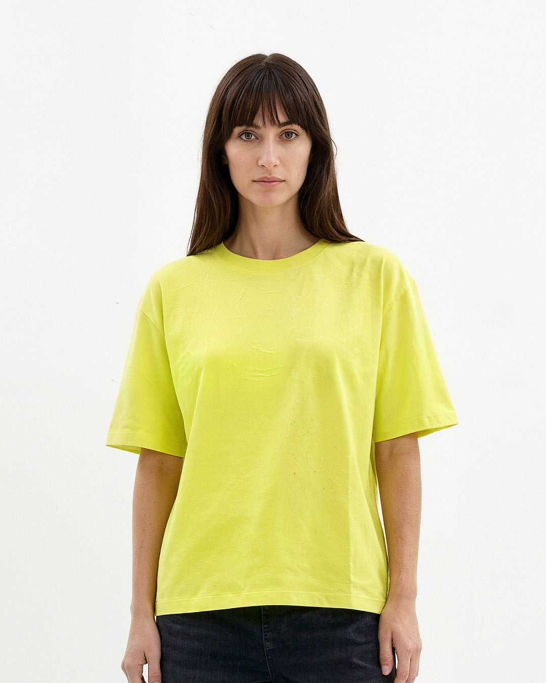 Pale Yellow Plain Oversized T-Shirt