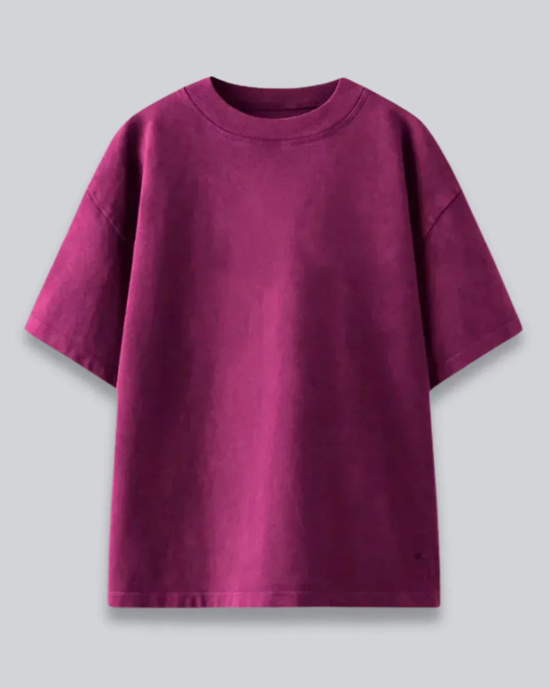 Arlo Mulberry Oversized Plain T-Shirt