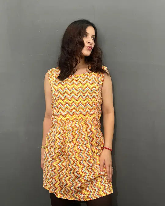 Sunset Shuffle Cotton Top