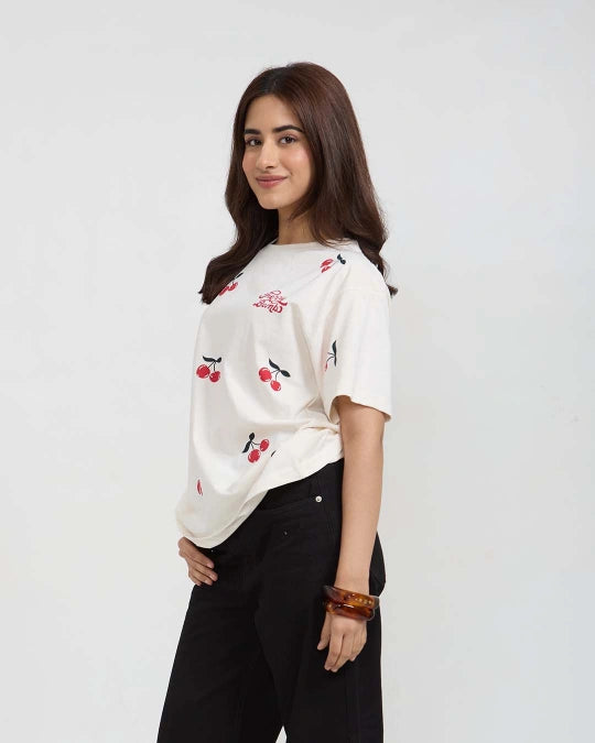 Cherry Bomb Oversized T-Shirt