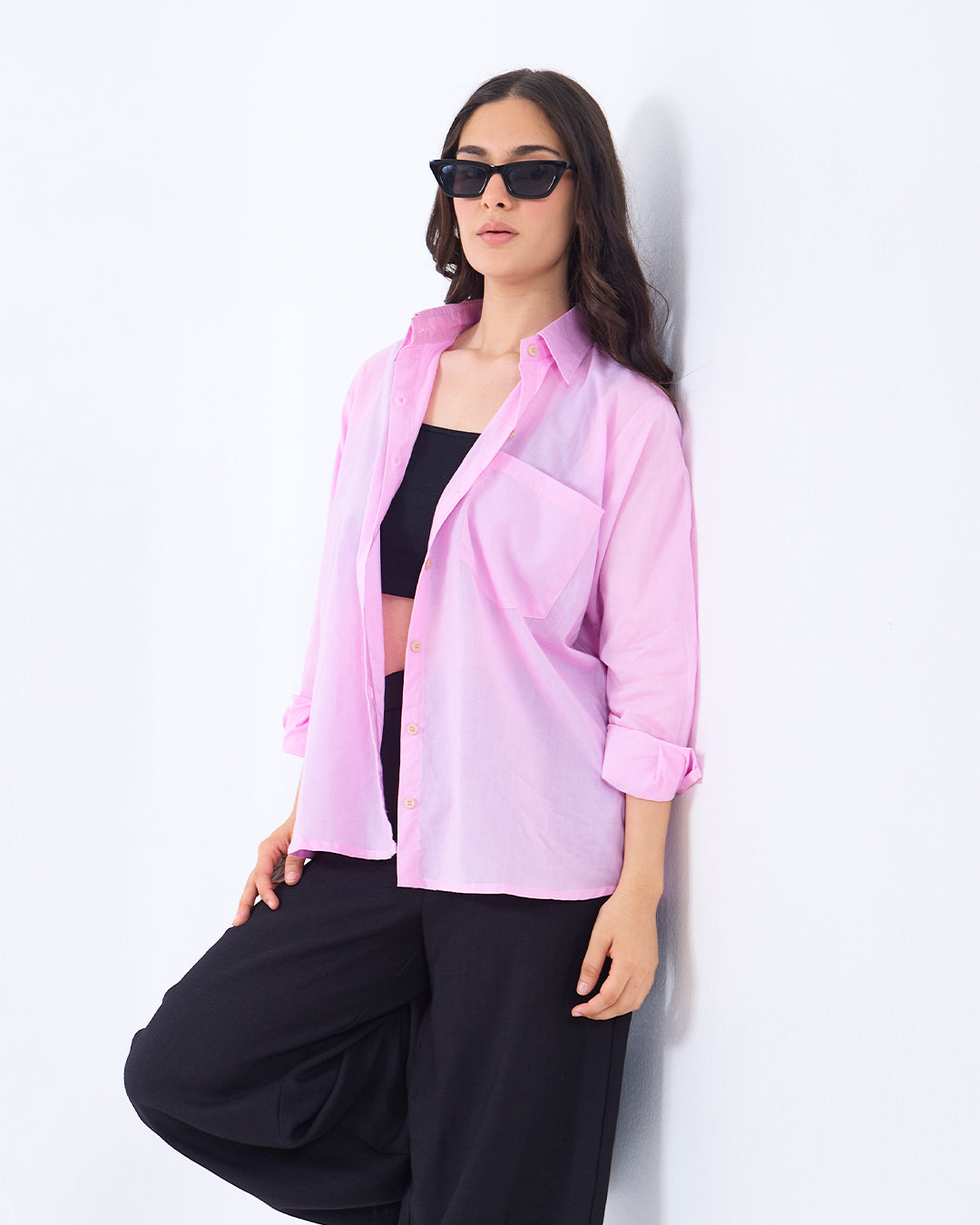 Baby Pink Oversized Shirt