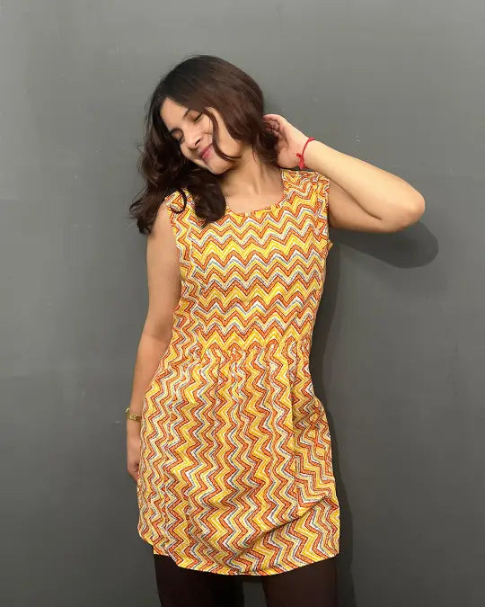 Sunset Shuffle Cotton Top