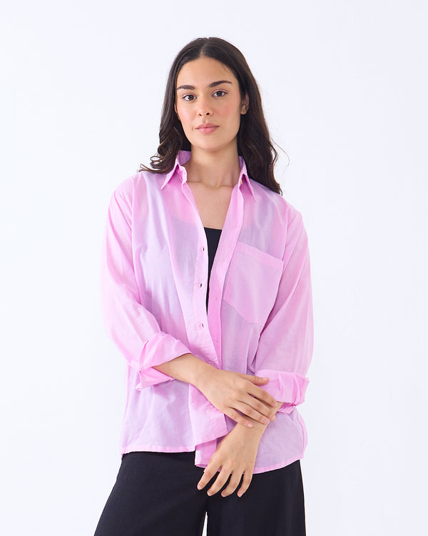 Baby Pink Oversized Shirt