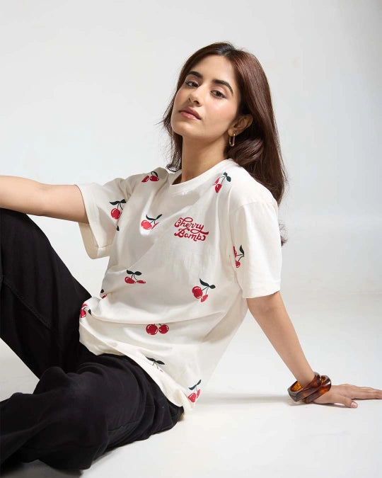 Cherry Bomb Oversized T-Shirt