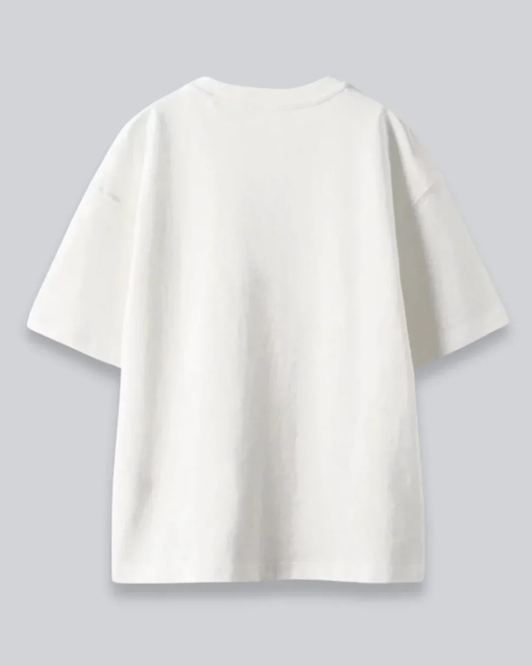 Arlo White Oversized Plain T-Shirt