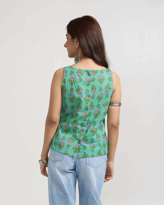 Floral Fix Short Cotton Top