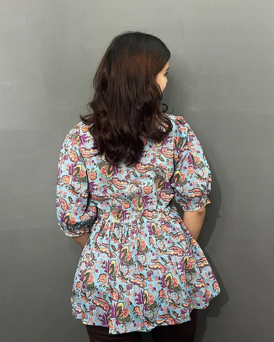 Blue Haze Cotton Top