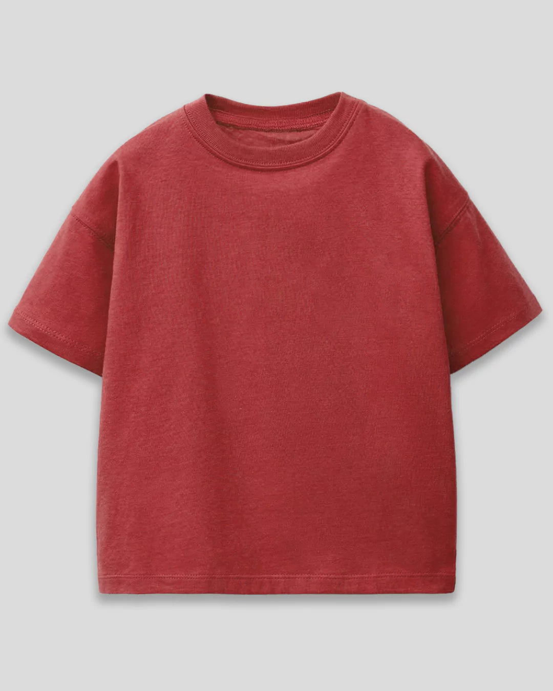 Brick Plain Boxy T-Shirt