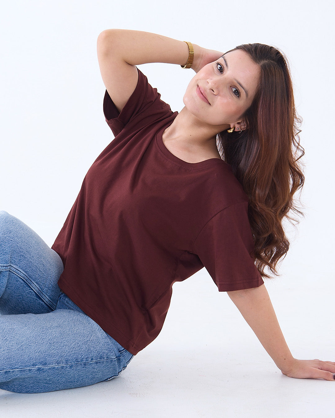 Cocoa Plain Boxy T-Shirt