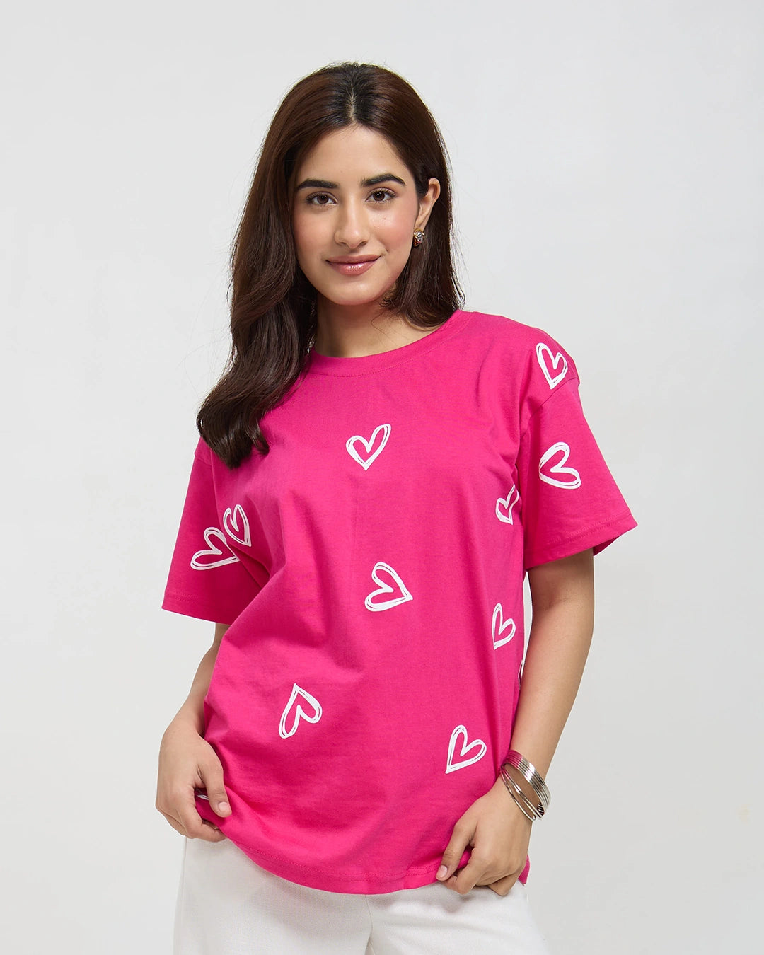 Hot Pink Lover Oversized T-Shirt