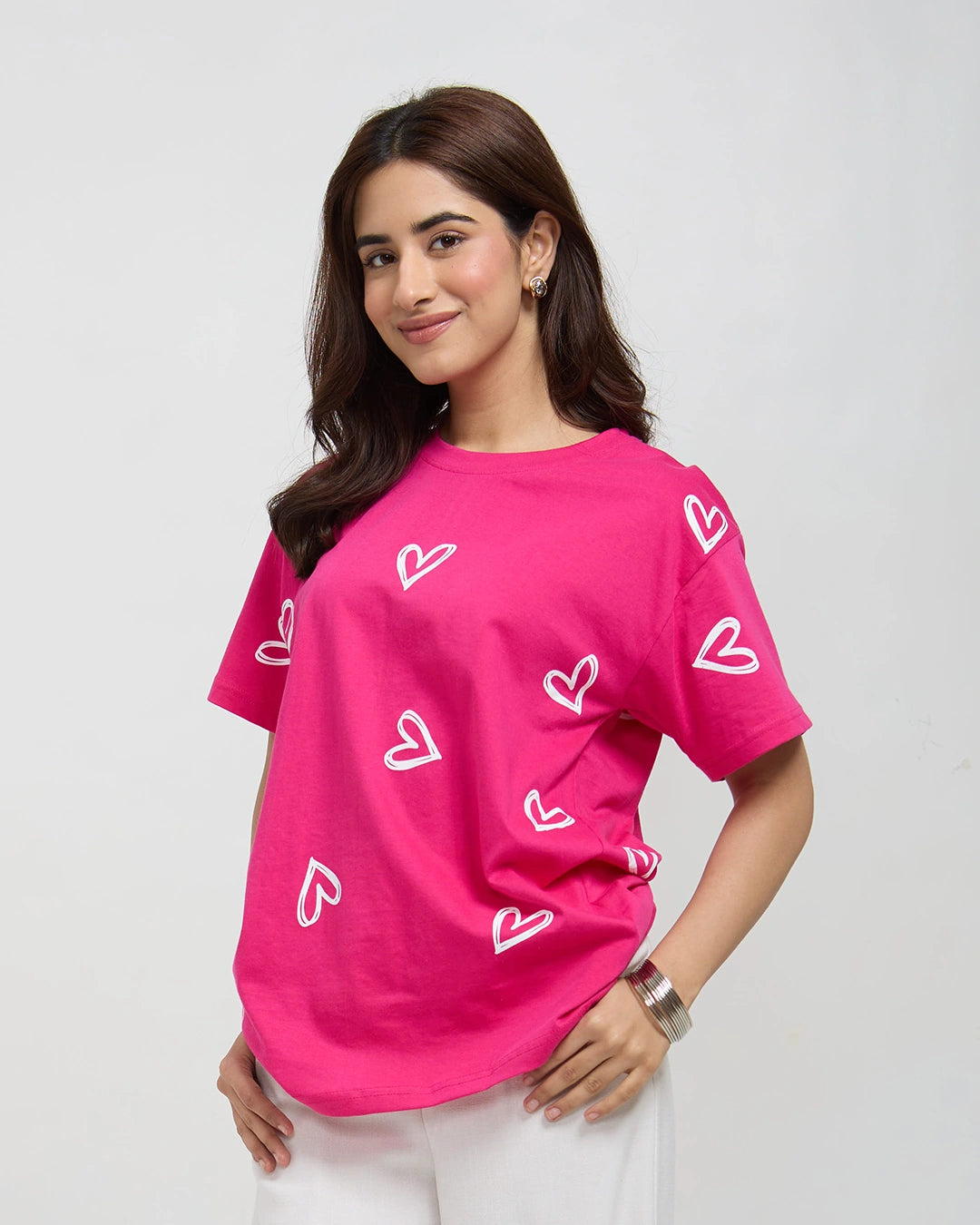 Hot Pink Lover Oversized T-Shirt