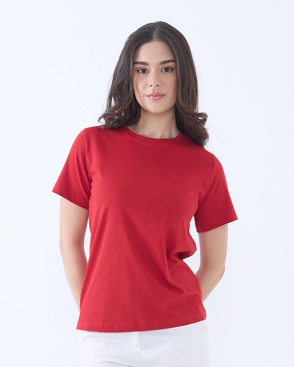 Red Plain T-Shirt