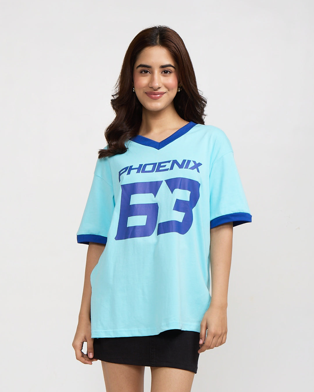 Phoenix Tap-Out V-Neck Oversize T-Shirt