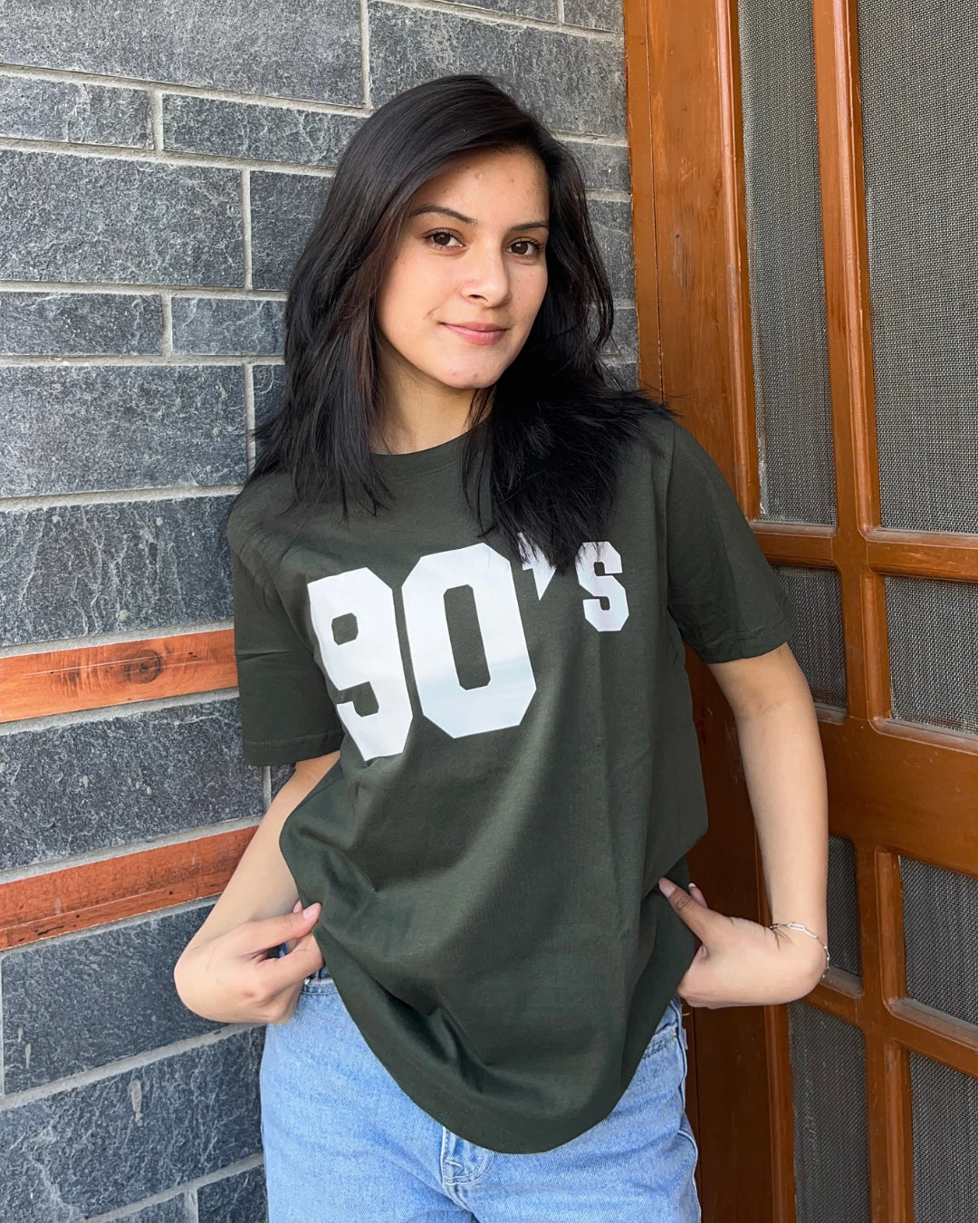 Olive 90's T-Shirt