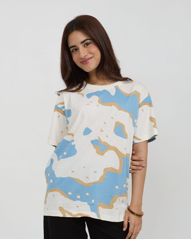 Wavy Oversized T-Shirt