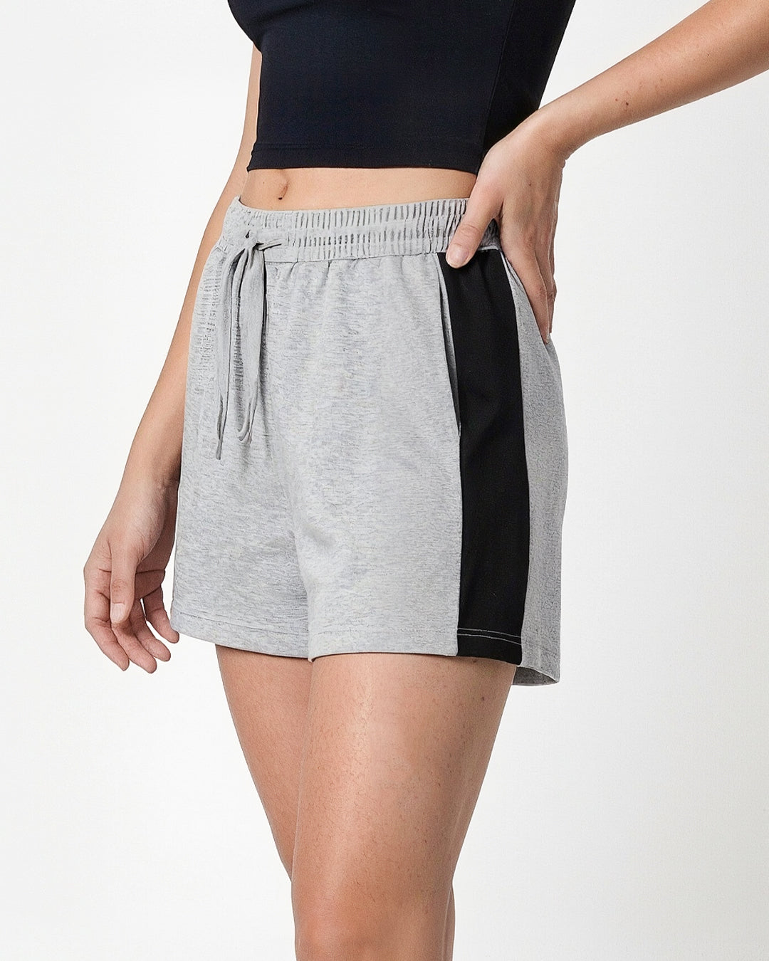 Grey Melange Sage Shorts