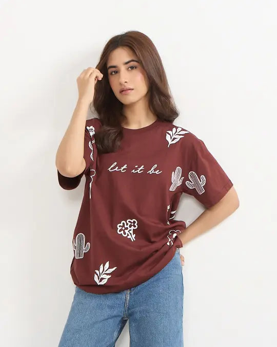 Let It Be Oversized T-Shirt