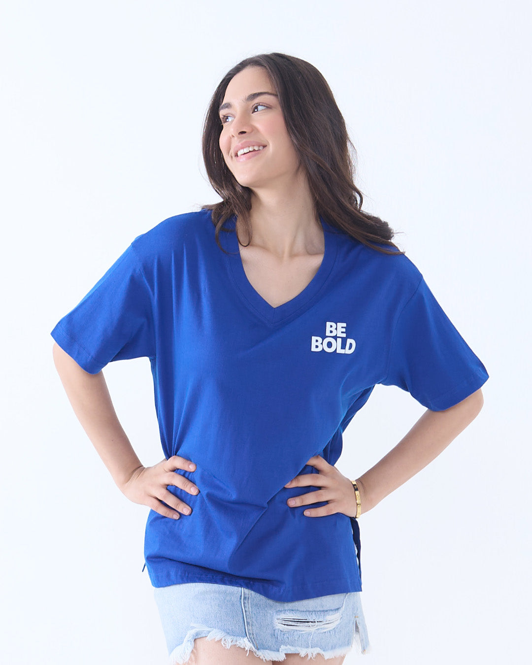 Be Bold V-Neck Oversize T-Shirt