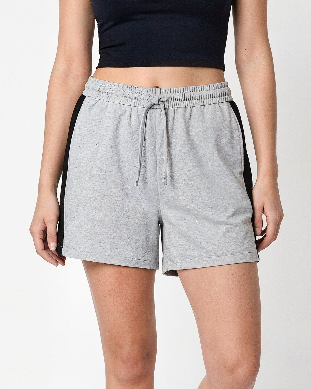 Grey Melange Sage Shorts