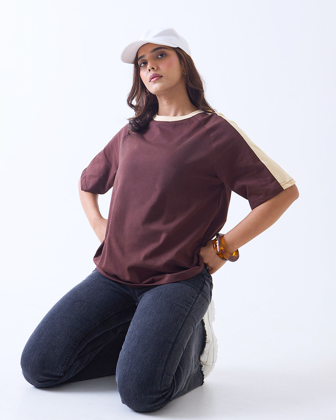 Cocoa Sage Plain Oversized T-shirt