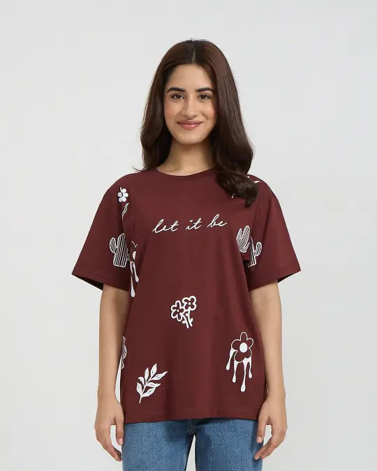 Let It Be Oversized T-Shirt