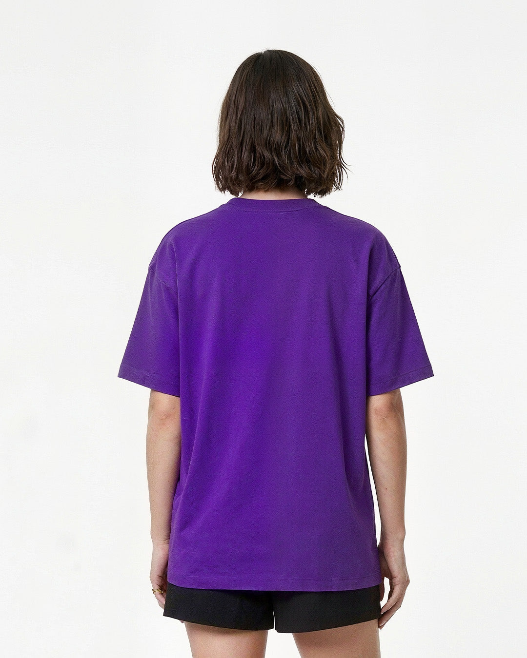 Purple Plain Oversized T-Shirt