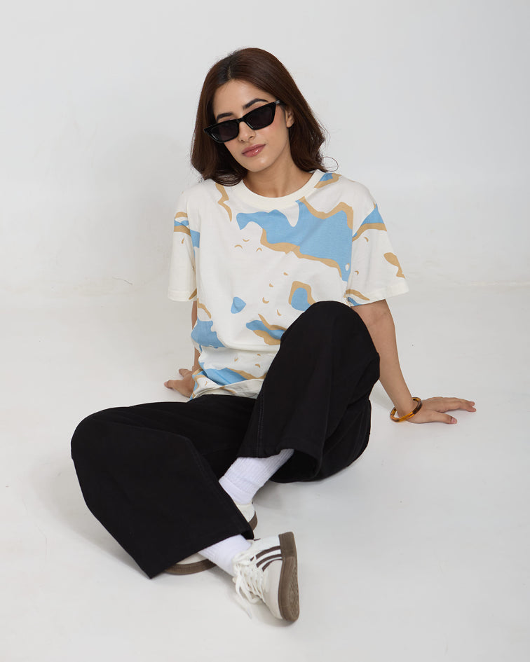 Wavy Oversized T-Shirt