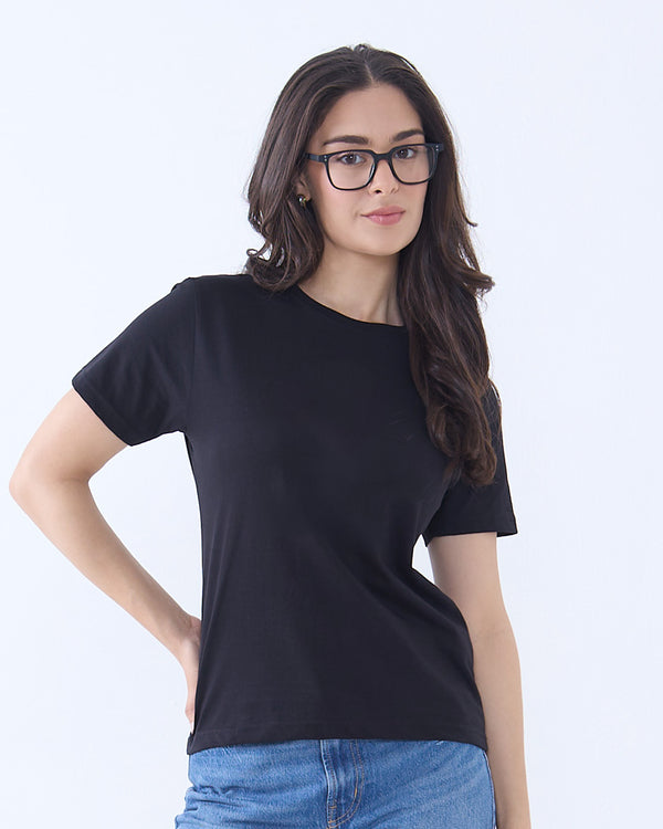 Black Plain T-Shirt