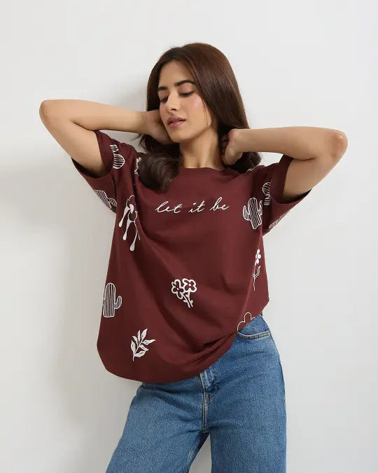 Let It Be Oversized T-Shirt