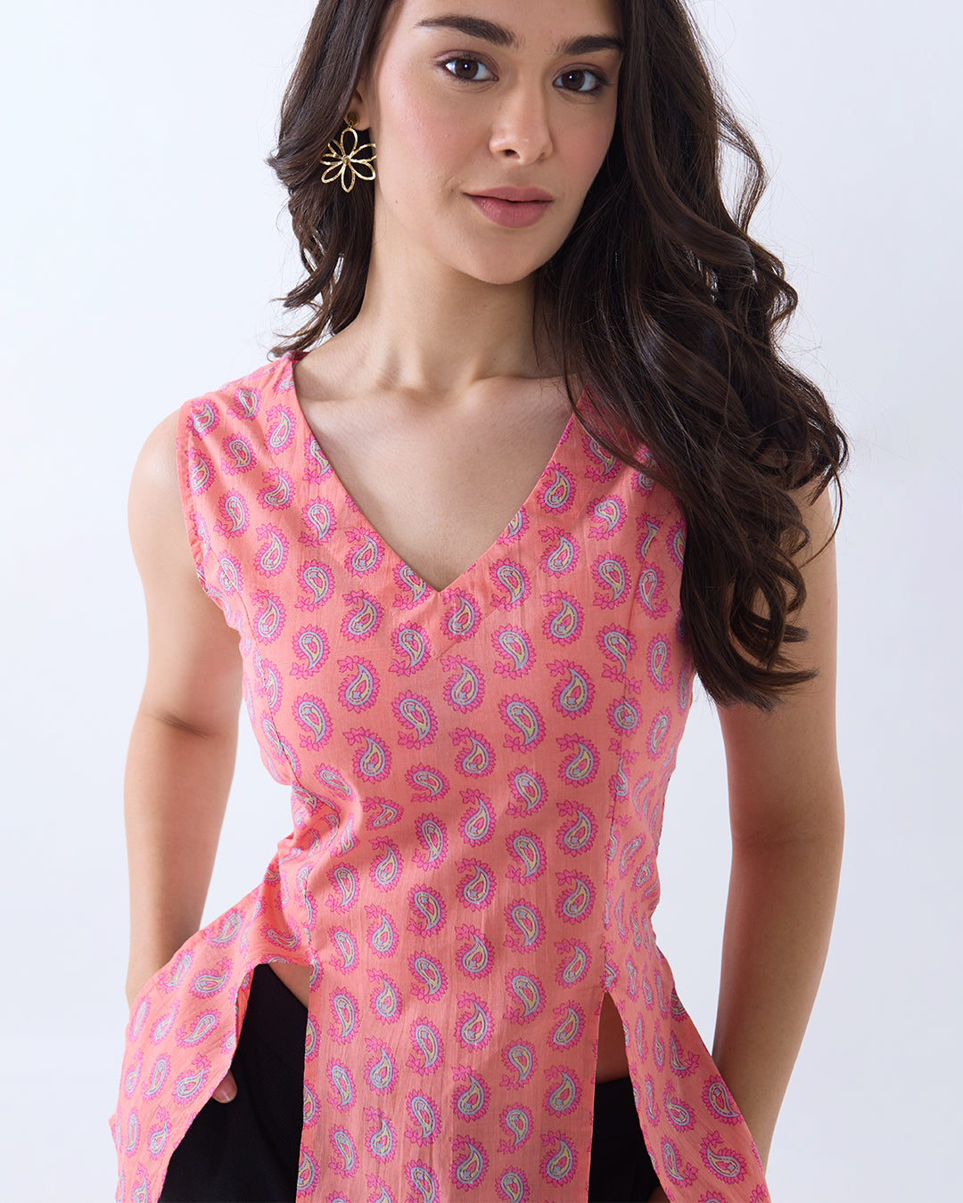 Pink Avni Corset Kurti