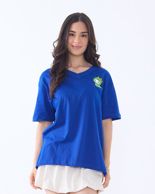 Lil Monster V-Neck Oversize T-Shirt