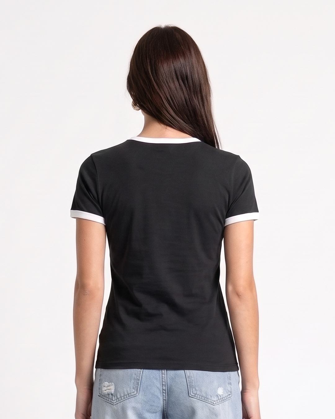 Tap Out Plain T-Shirt - Black & White