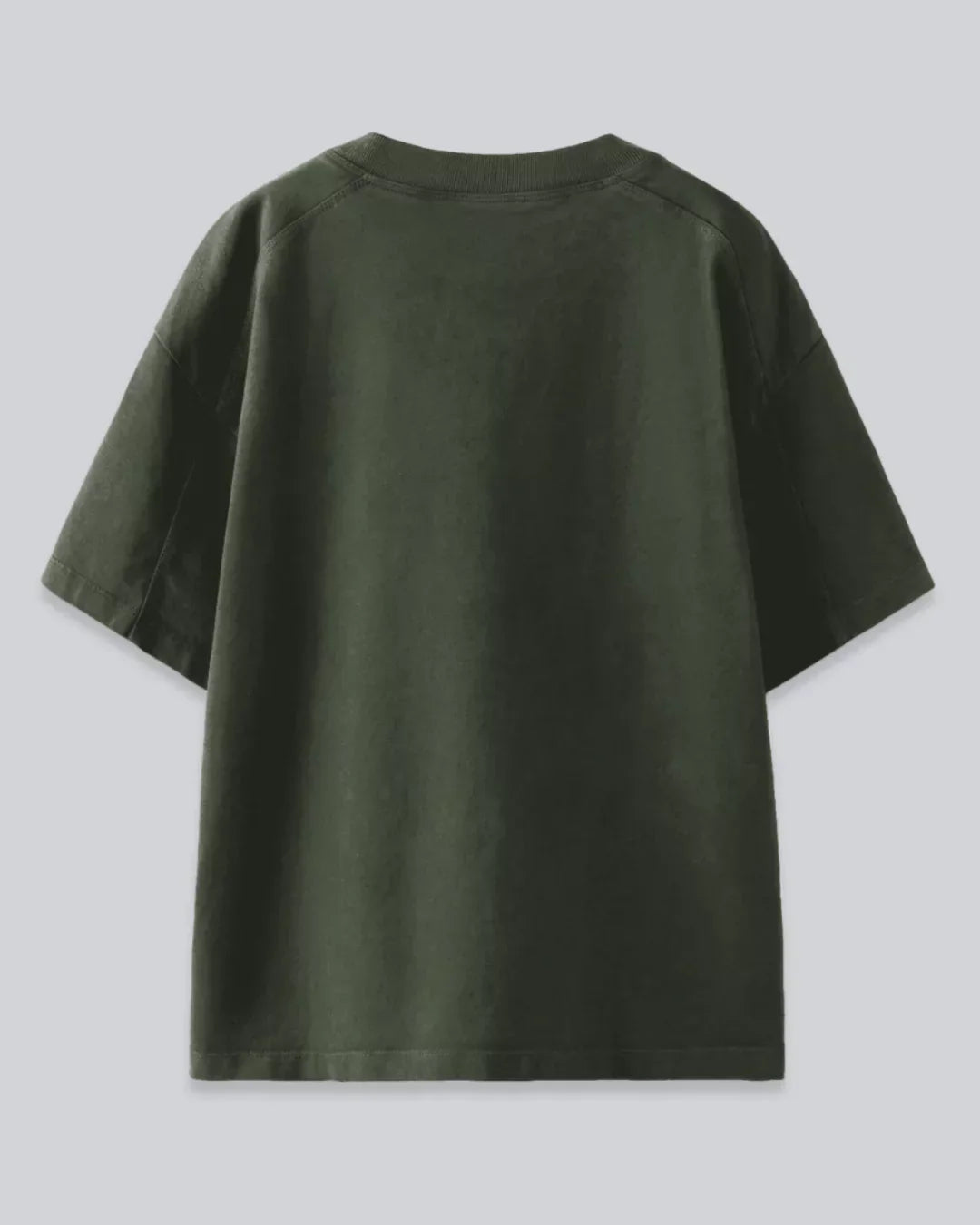 Arlo Olive Green Oversized Plain T-Shirt