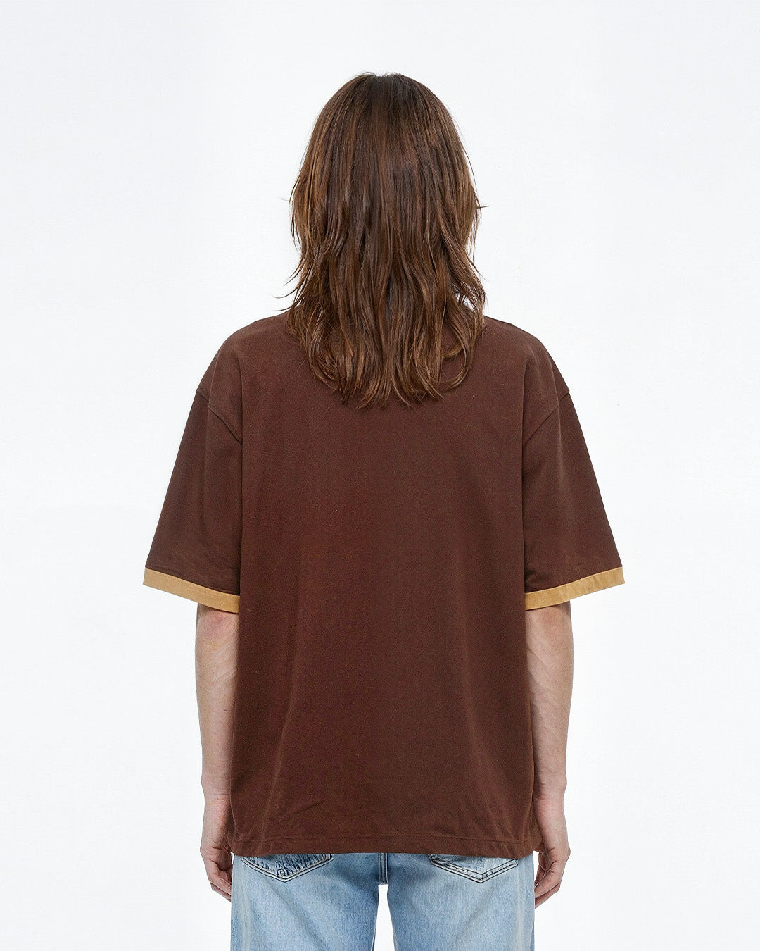 Zerocircle Tap-Out V-Neck Oversize T-Shirt