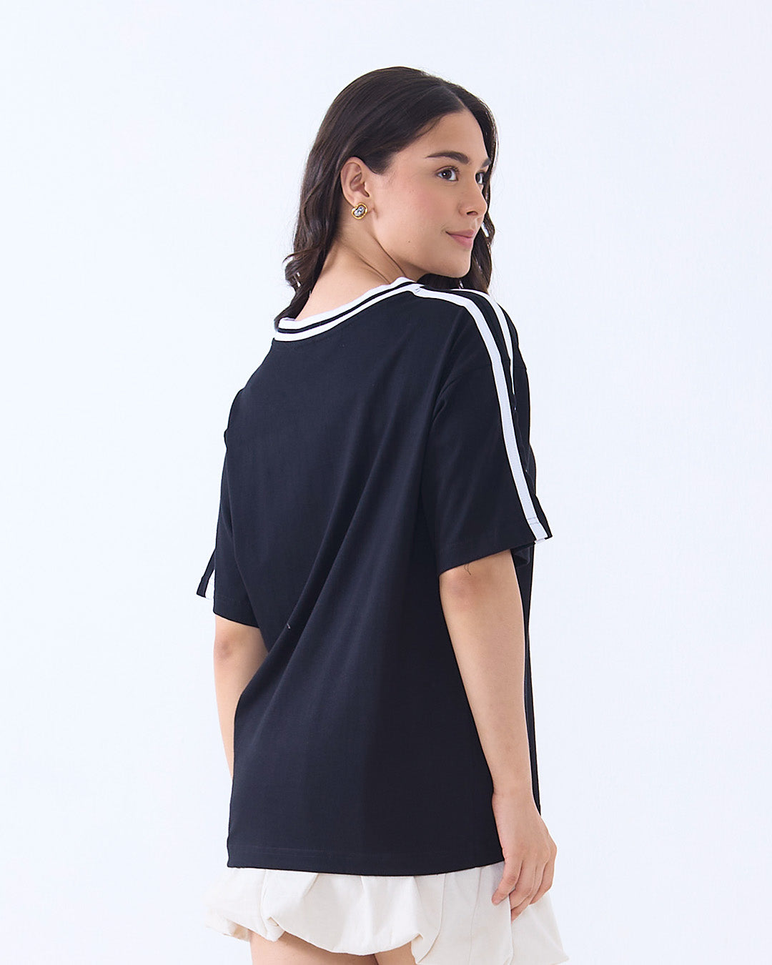 24 Jersey V-Neck Oversize T-Shirt