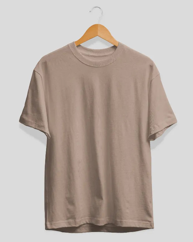 Sandy Brown Plain T-Shirt